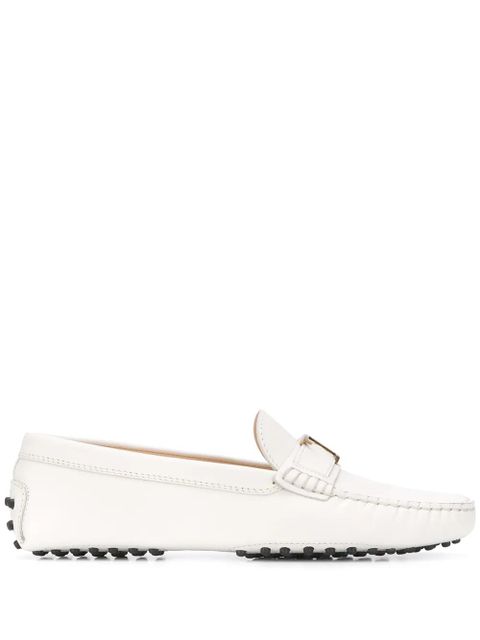 Tod's Gommino leather loafers - White - zdjęcie produktu nr 1