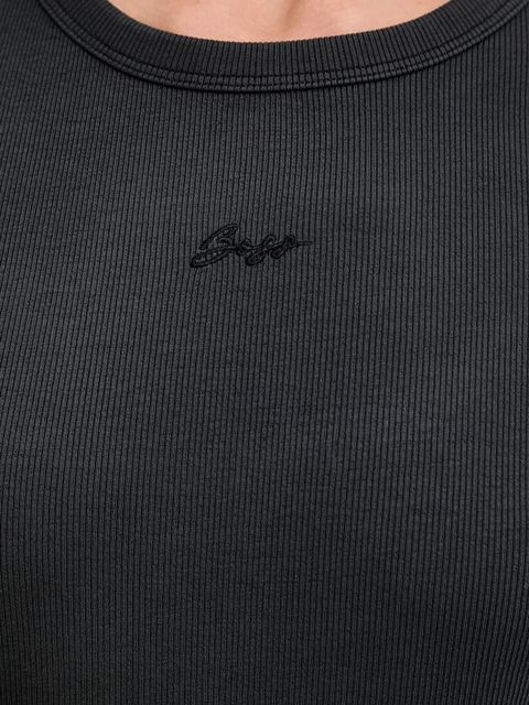 BOSS Orange t-shirt damski kolor czarny odkryte plecy 50536871