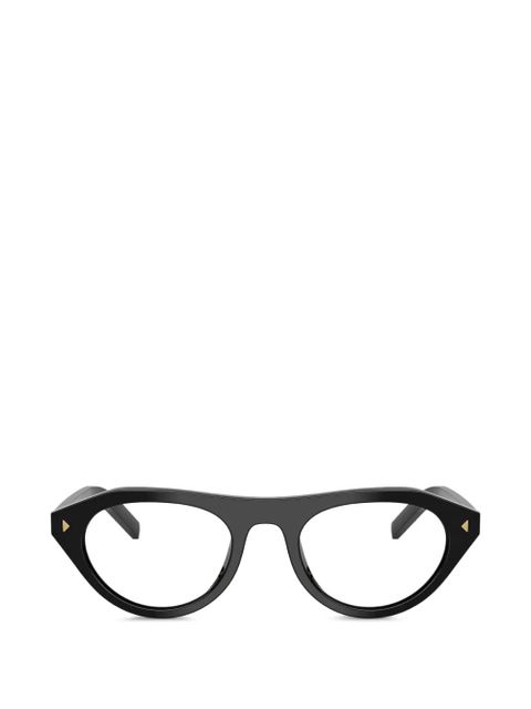Prada Eyewear round-frames glasses - Black - zdjęcie produktu nr 1