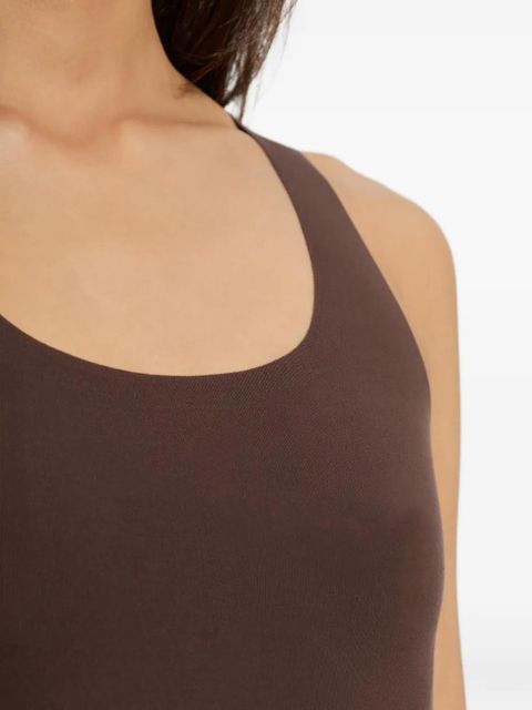 MM6 Maison Margiela scoop-neck tank top - Brown