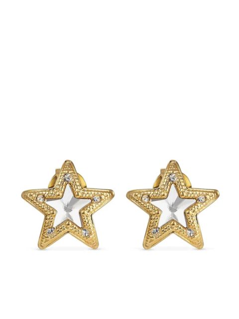 Jimmy Choo JC Star stud crystal earrings - Gold - zdjęcie produktu nr 1
