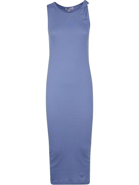 JW Anderson embroidered twisted-strap maxi dress - Blue - zdjęcie produktu nr 1