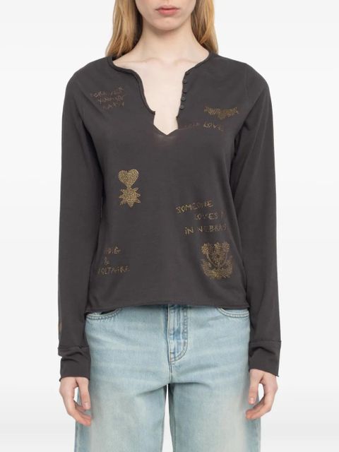 Zadig&Voltaire long-sleeve T-shirt - Brown