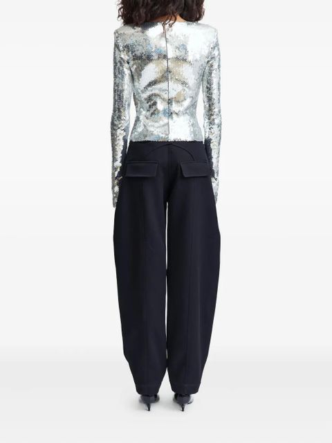 16Arlington Loida sequinned T-shirt - Grey