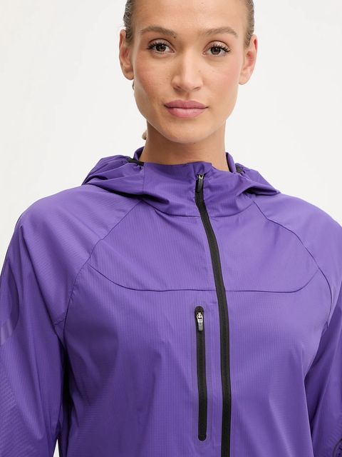 adidas by Stella McCartney kurtka treningowa kolor fioletowy JX9082