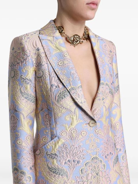 ETRO floral-jacquard blazer - Blue - zdjęcie produktu nr 2