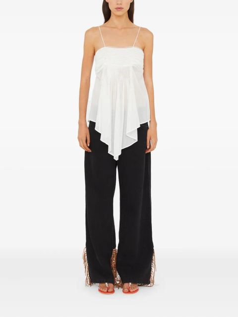 Christopher Esber Anemoi pleated-details top - White