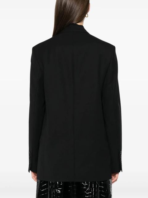 TOTEME raw-lapel blazer - Black