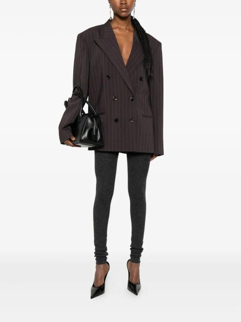 Magda Butrym striped double-breasted blazer - Brown - zdjęcie produktu nr 2
