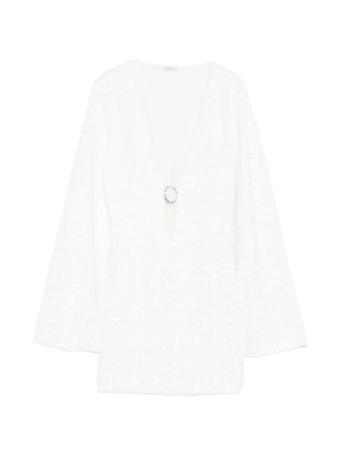 Oséree paillettes ring-detail mini dress - White - zdjęcie produktu nr 1
