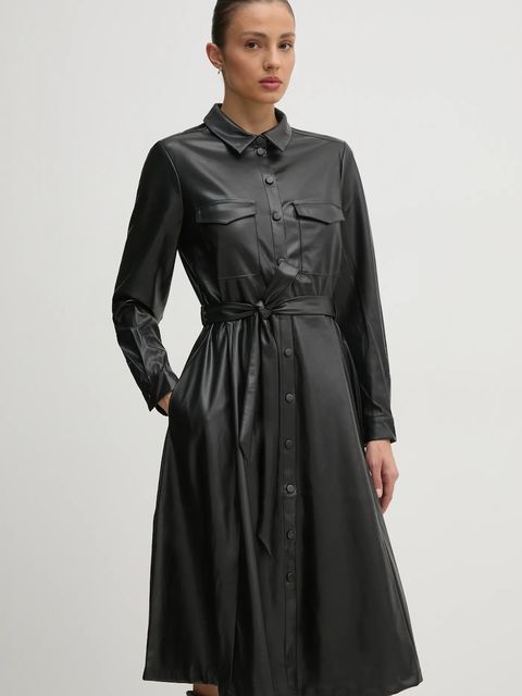 OUI sukienka kolor czarny mini rozkloszowana 90635 - zdjęcie produktu nr 1