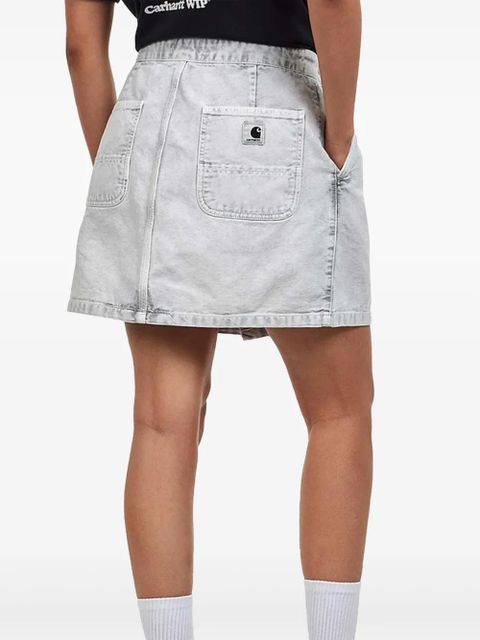 Carhartt WIP Emery wrap-front mini skirt - Grey