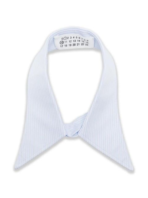 Maison Margiela Striped collar tie - Blue