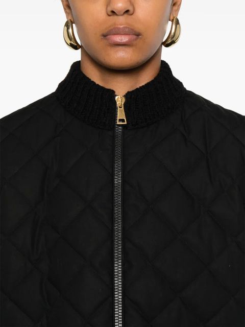 Moncler padded zip-up jacket - Black