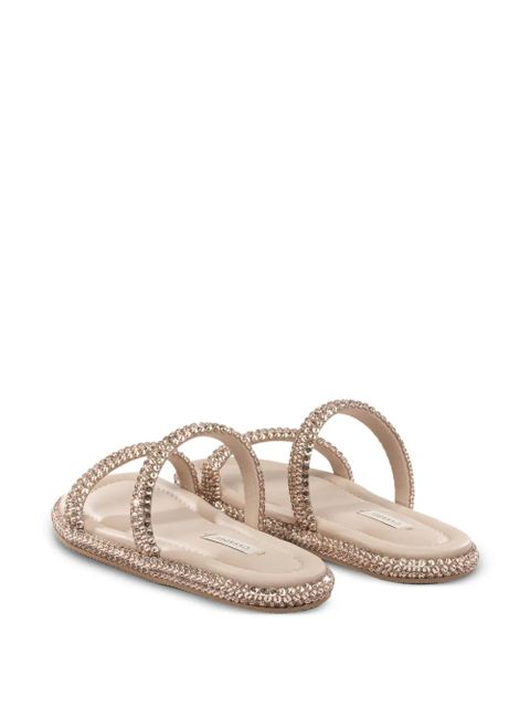 Casadei bead-embellished sandals - Neutrals