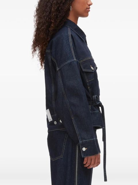 3.1 Phillip Lim tie-waist cotton jacket - Blue