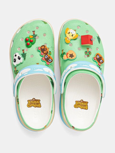 Crocs klapki Animal Crossing Platform Clog damskie kolor zielony na platformie 210101 - zdjęcie produktu nr 2