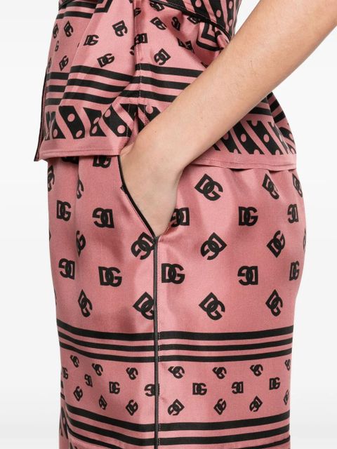 Dolce & Gabbana DNA logo-print shorts - Pink