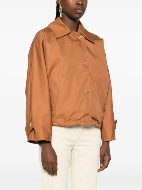 TWINSET button-fastening pocket jacket - Brown