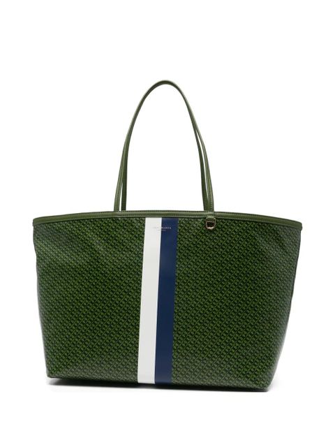 Tory Burch striped printed shoulder bag - Green - zdjęcie produktu nr 1
