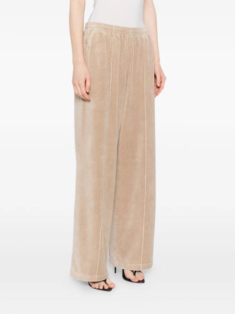 Alexander Wang crystal-embellished track pants - Neutrals - zdjęcie produktu nr 2