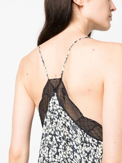 Zadig&Voltaire Risty floral-print midi dress - Neutrals