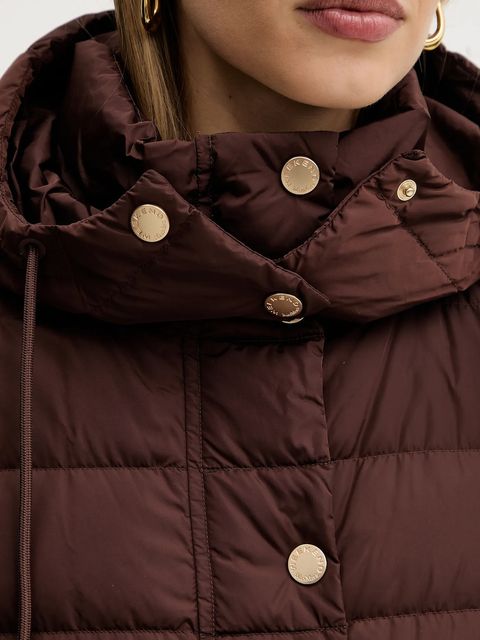 Weekend Max Mara kurtka puchowa CERBERO kolor brązowy zimowa oversize 2525496052600