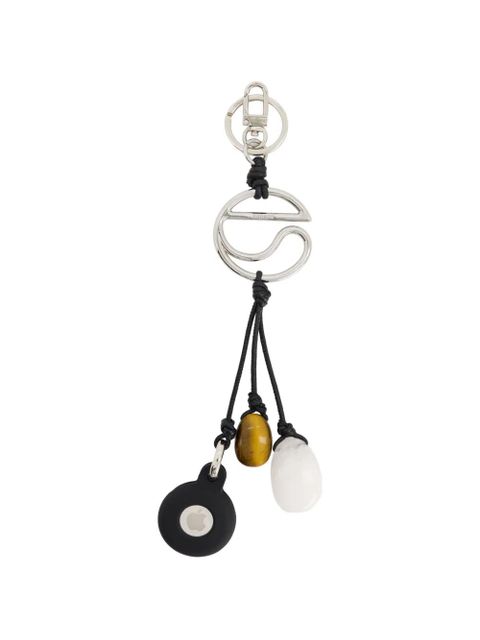 Coperni stone-pendant logo-hardware keychain - Silver - zdjęcie produktu nr 1