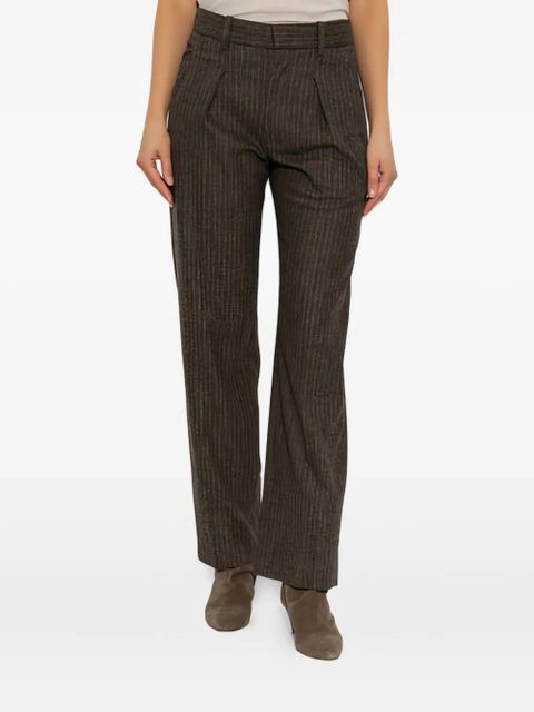 MARANT ÉTOILE Lisetta pinstripe trousers - Brown - zdjęcie produktu nr 2