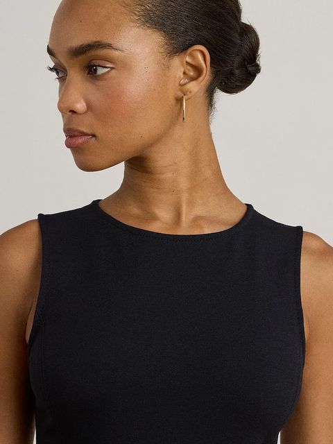 Lauren Ralph Lauren sukienka kolor czarny mini rozkloszowana 200980935