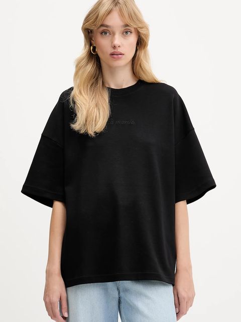 La Mania t-shirt bawełniany NAN damski kolor czarny NAN - zdjęcie produktu nr 1