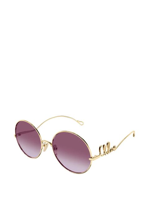 Chloé Eyewear round-frame sunglasses - Gold - zdjęcie produktu nr 2