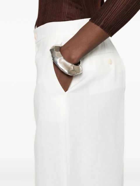 TWINSET wide -eg trousers - White