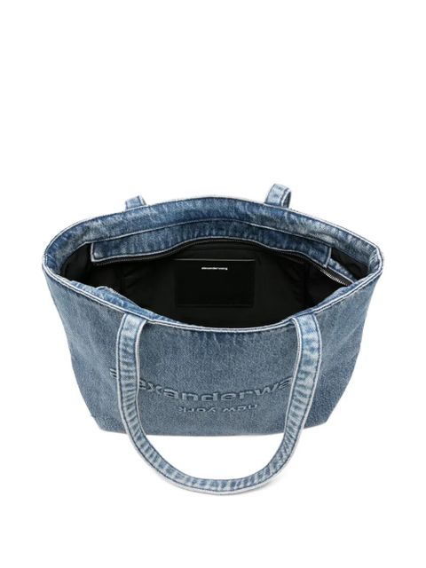 Alexander Wang Punch logo shoulder bag - Blue