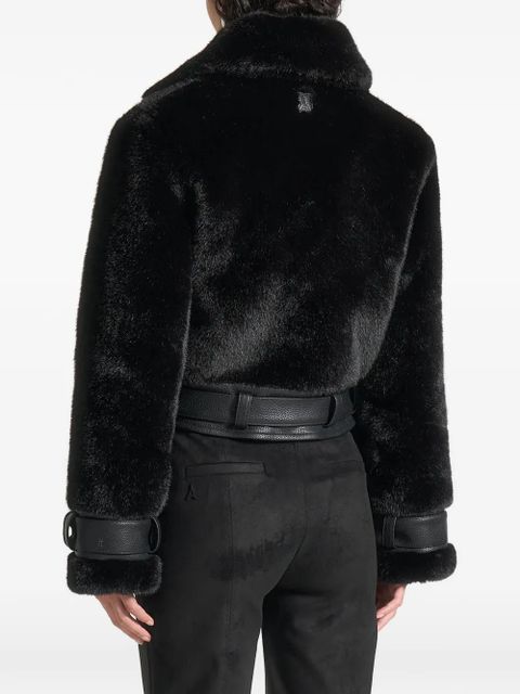 Manière De Voir Deya zip-up biker jacket - Black