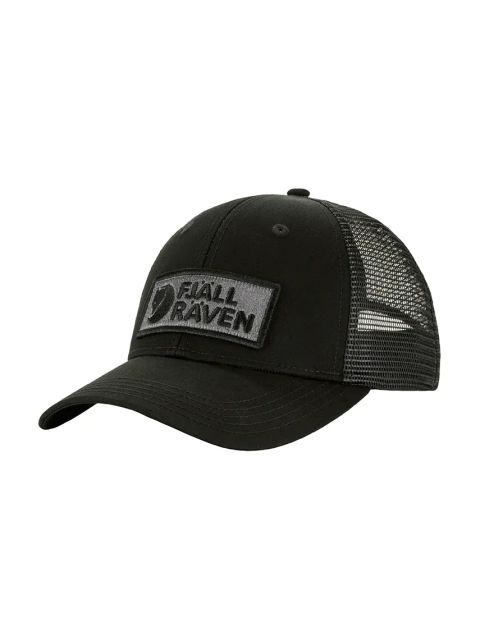 Fjallraven czapka z daszkiem Langtradarkeps kolor czarny z aplikacją F13100182