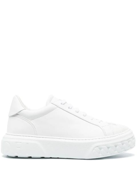 Casadei logo-patch low-top sneakers - White - zdjęcie produktu nr 2