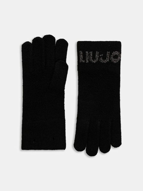 Liu Jo rękawiczki damskie kolor czarny 2F5021.M0300 - zdjęcie produktu nr 1
