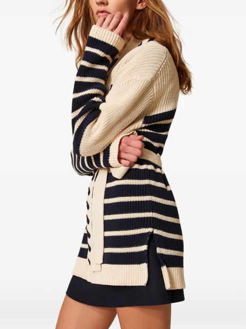 TWINSET striped cardigan - Neutrals