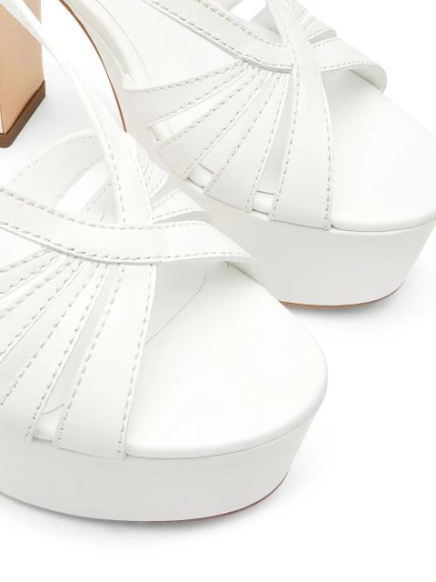Casadei Elsa platform strap sandals - White