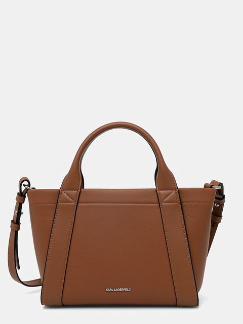 Karl Lagerfeld torebka crossbody damska z imitacji zamszu K/VILLE - zdjęcie produktu nr 1