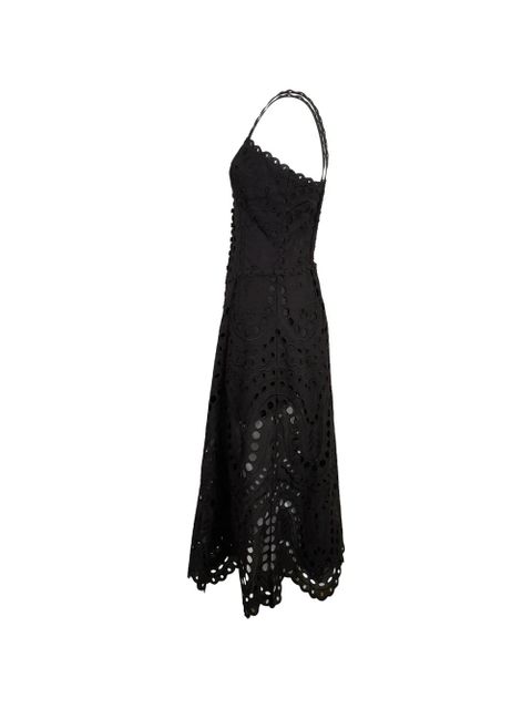 Charo Ruiz Ibiza Solace eyelet midi dress - Black
