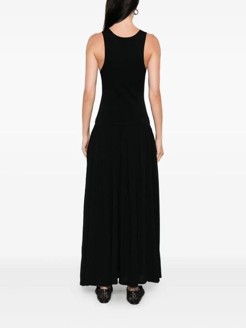 LouLou de Saison Jada racer-back gathered maxi dress - Black