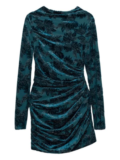 Simkhai Vallyn floral-pattern textured mini dress - Blue - zdjęcie produktu nr 1