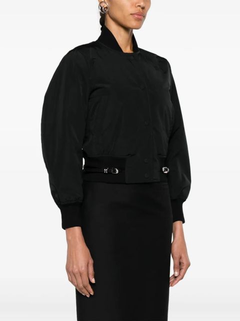 Givenchy buckle-detail bomber jacket - Black - zdjęcie produktu nr 2