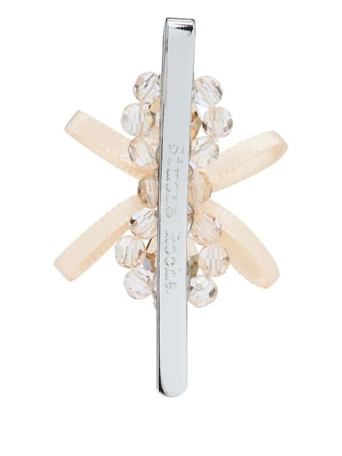 Simone Rocha crystal ribbon hair clip - Silver - zdjęcie produktu nr 2