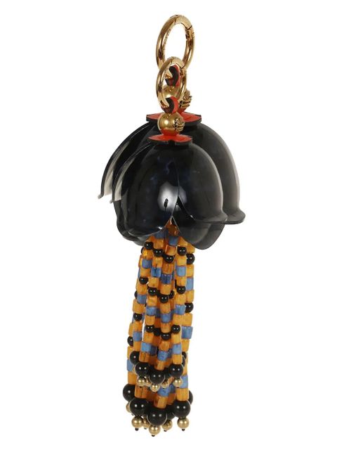 ETRO beaded floral-pendant keyring - Black - zdjęcie produktu nr 2