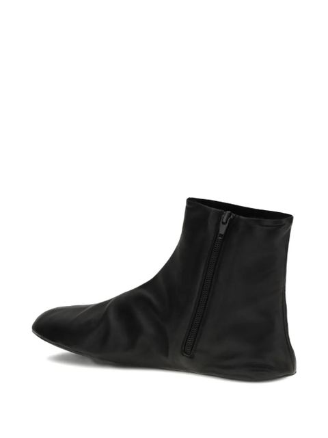 The Row Stella leather ankle boots - Black - zdjęcie produktu nr 2
