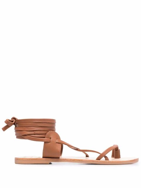 Manebi x Alex Rivière leather sandals - Brown - zdjęcie produktu nr 1