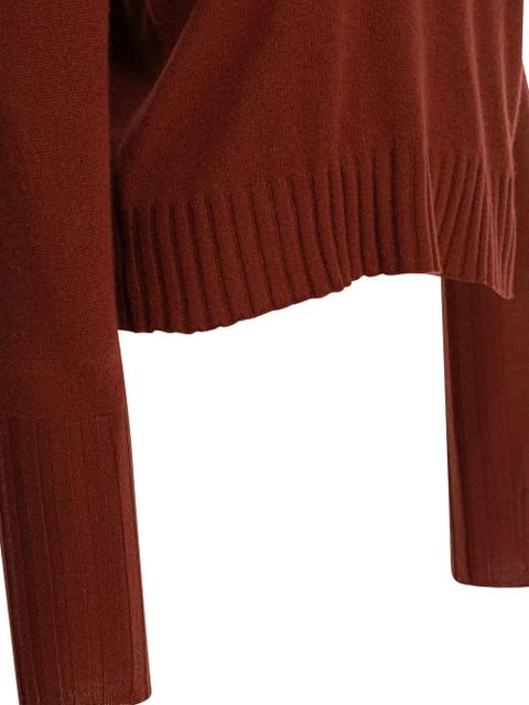 Guest In Residence ribbed-cuff sweater - Red - zdjęcie produktu nr 2